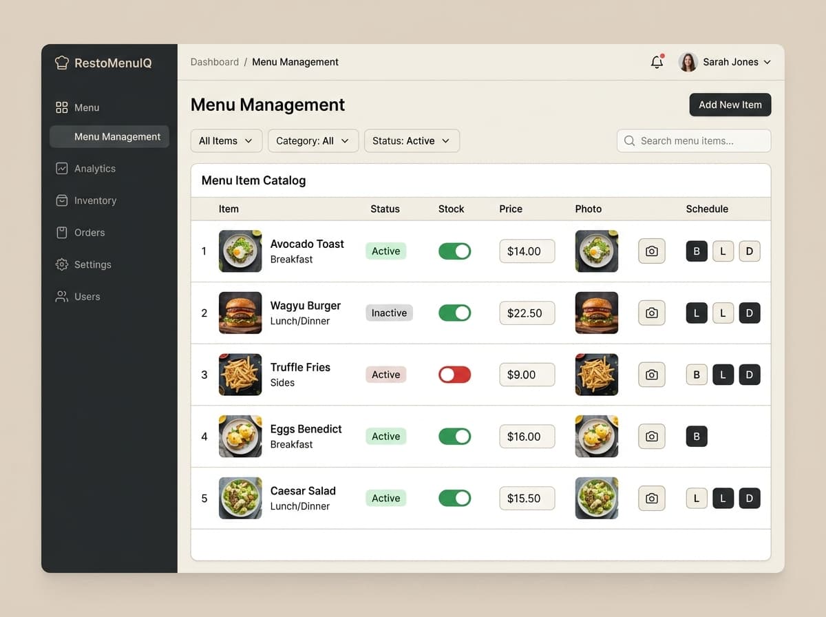 Update Your Menu in Seconds ⚡ Visual